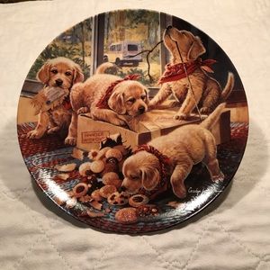 golden retriever collector plates